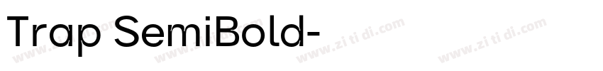 Trap SemiBold字体转换